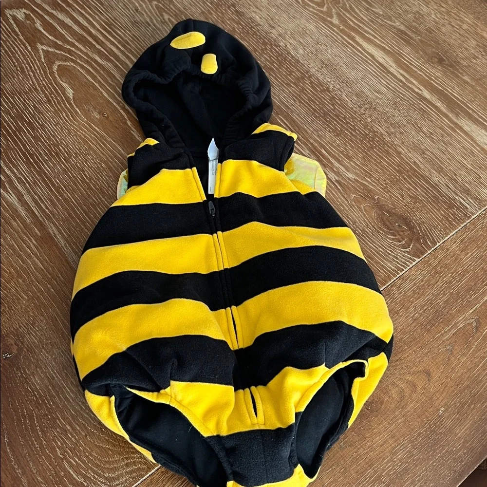 Kids Bumblebee One-Piece Costume Hoodie - Yellow & Black